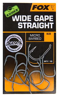 Крючки  Fox EDGES Wide Gape Straight №6 - фото 2