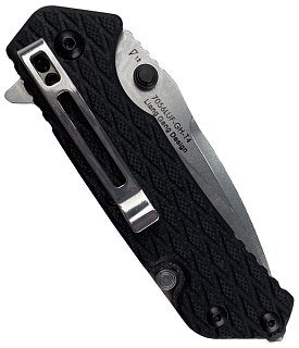 Нож Sanrenmu 7056LUF-GH-T4 складной сталь 12C27 Stonewash black G10 - фото 3
