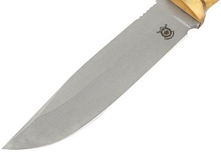 Нож Северная Корона Оцелот нержавеющая сталь карельская береза - фото 4