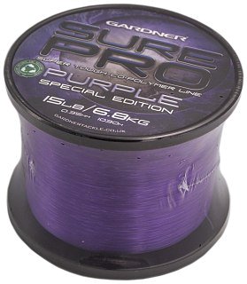 Леска  Gardner Sure pro purple 15 lb 0.35мм 1030м - фото 1