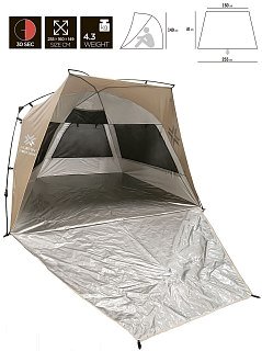 Палатка Norfin Summer silver NF - фото 2