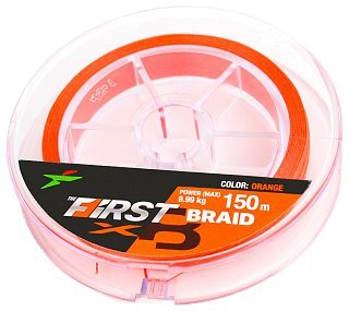 Шнур Intech First Braid X8 150м 1,2/0,185мм orange - фото 2