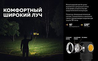 Фонарь Armytek Wizard C2 WG Magnet USB теплый Com - фото 20