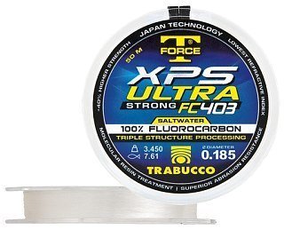 Леска Trabucco T-force fluorocarbon FC-403  50м 0,370мм - фото 1