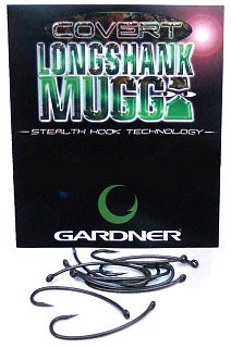 Крючки Gardner Covert longshank mugga barbed №10 - фото 1