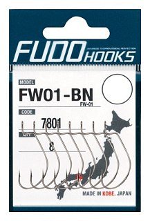 Крючки Fudo FW01-BN 7801 BN офсетные № 4/0 5шт.