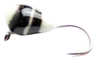 Мормышка Lumicom Капля с ушком вольф обмазка-винт 5,0мм PBL white 1/10 - фото 2