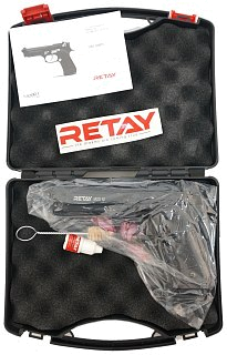 Пистолет Retay MOD92 Beretta 9мм РАК охолощенный черный - фото 3
