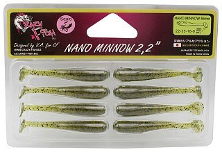 Приманка Crazy Fish Nano Minnow 2,2" 22-55-16-6 - фото 1