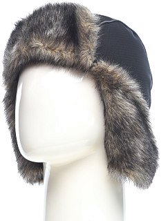Шапка-ушанка Huntsman Полюс серый/черный  - фото 40
