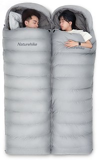 Спальник Naturehike RM40 Утиный пух серый р.L - фото 6