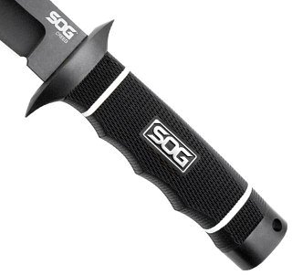 Нож SOG Creed - Black Tini фикс. клинок сталь AUS8 кратон - фото 4