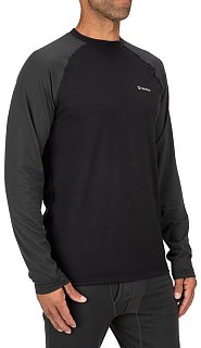 Термофутболка Simms Lightweight Baselayer Top Black  - фото 2