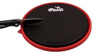 Тарелка Tramp силикон с пласт дном 25,5*25,5*4 терракотовый - фото 4