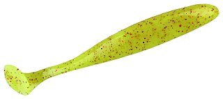 Приманка Keitech виброхвост Easy shiner 4,5" Pal 01 chartreuse red flake - фото 1