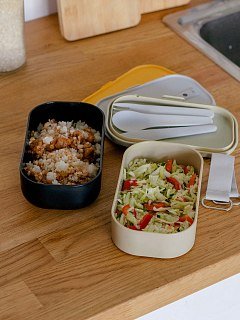 Ланчбокс Арктика 1350мл черный/бежевый - фото 14