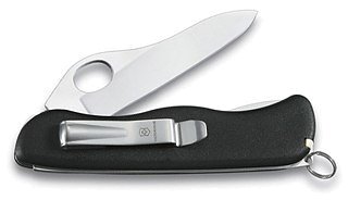 Нож Victorinox Sentinel 111мм 5 функций гладкое лезвие черный - фото 2