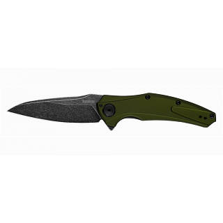 Нож Kershaw Bereknuckle складной сталь 14C28N рукоять оливковая 6061-T6 - фото 5