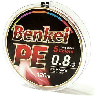 Шнур Benkei multi colors 5 color №1,5 7,5кг 120м