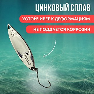 Блесна Riverzone Live Bait 3,5гр 42мм silver - фото 2