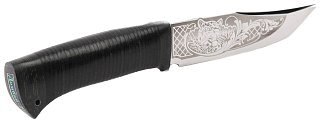 Нож Росоружие Домбай-2 кожа рисунок - фото 2