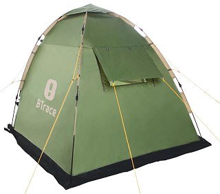 Палатка BTrace Home 4 быстросборная зеленый - фото 4