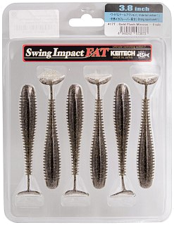 Приманка Keitech виброхвост Swing impact fat 3,8" 417 gold flash minno