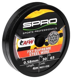 Поводковый материал SPRO Super steel AWF wire 12кг 0,36мм 4м - фото 2