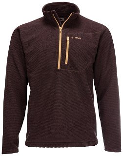 Пуловер Simms Rivershed Quarter Zip 20 Mahogany  - фото 1