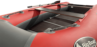 Лодка BigBoat Bering 340К красно-серый - фото 9