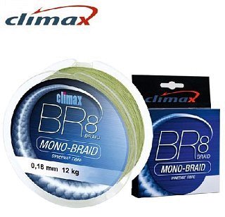 Шнур Climax BR8 Mono braid 135м 0,12мм 7,5кг зеленый