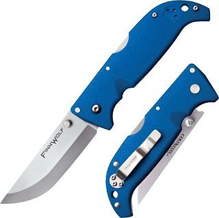 Нож Cold Steel Finn Wolf складной сталь AUS8A рукоять пластик синий - фото 1