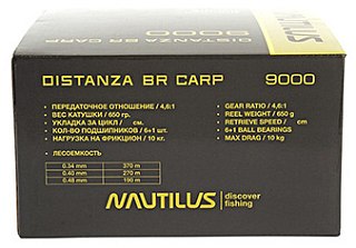 Катушка Nautilus Distanza BR Carp NDBC9000 - фото 12