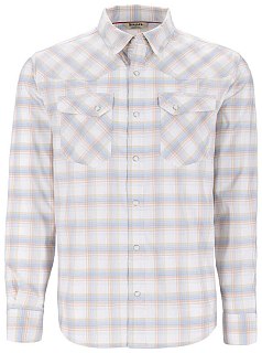 Рубашка Simms Brackett LS Shirt White Plaid  - фото 1