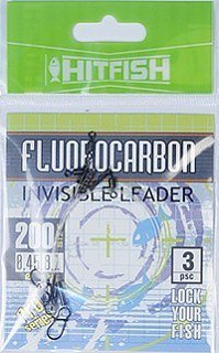 Поводок Hitfish Invisible leader флюорокарбон 200мм 3,8кг d 0,32 3шт - фото 2