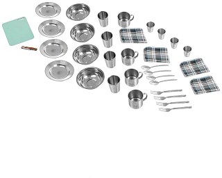 Набор Nisus для пикника Picnic на 4 персоны коричневый - фото 5