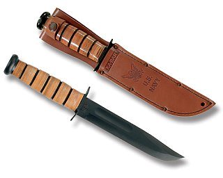 Нож Ka-Bar 1220 Us Army сталь 1095 рукоять кожа