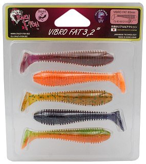 Приманка Crazy Fish Vibro fat 3.2'' 73-80-M121-6