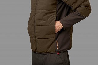 Куртка Harkila Insulated midlayer hunting green/shadow brown - фото 5