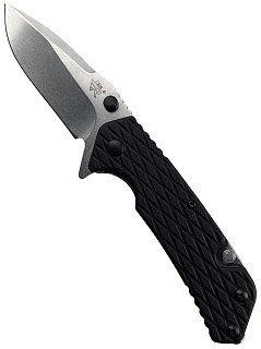 Нож Sanrenmu 7056LUF-GH-T4 складной сталь 12C27 Stonewash black G10 - фото 1