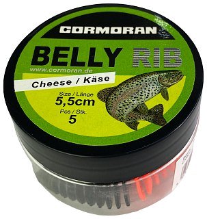 Приманка Cormoran Belly Rib 5,5см сыр черный/красный