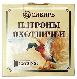 Патрон 12х70 Сибирь 3 32г био - фото 3