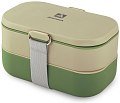 Ланчбокс Арктика 1350мл зеленый/бежевый