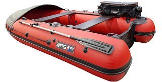 Лодка Хантер 340 Трэвел красный - фото 2