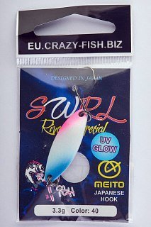 Блесна Crazy Fish Swirl №40 3.3гр - фото 5