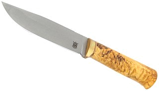 Нож Северная Корона Оцелот нержавеющая сталь карельская береза - фото 2