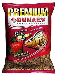 Прикормка Dunaev-Premium 1кг карп-сазан клубника