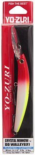 Воблер Yo-Zuri Crystal minnow deep diver walleye 90F R1205 CR