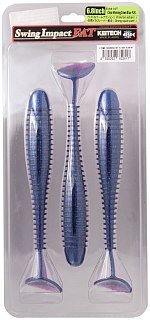 Приманка Keitech виброхвост Swing impact fat 6,8" EA14 Clear Morning Dawn Blue F