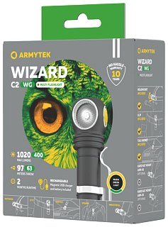 Фонарь Armytek Wizard C2 WG Magnet USB теплый - фото 7
